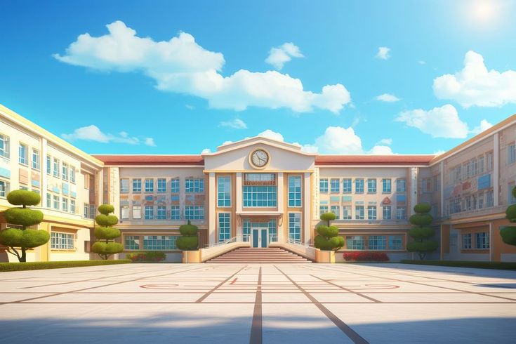 Building school architecture campus. AI generated Image by rawpixel.